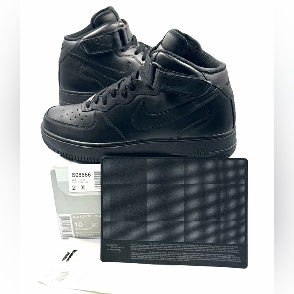 Nike Air Force 1 Mid '07 'Triple Black' 2011